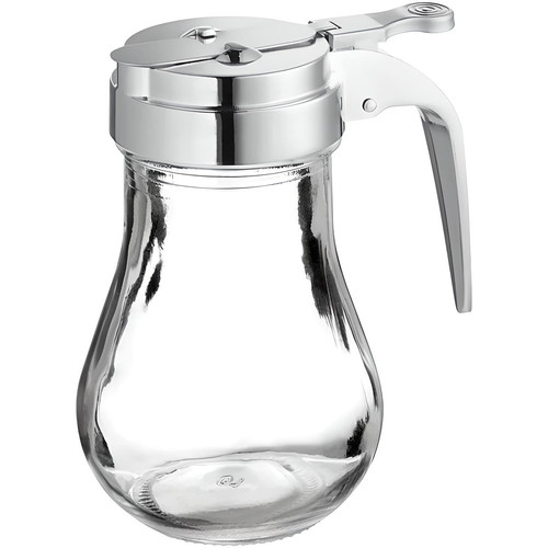Glass syrup dispenser - glass, lid